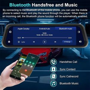10-Inch <strong>Rear</strong> <strong>View</strong> <strong>Mirror</strong> 4K Video Recording <strong>GPS</strong> <strong>Navigation</strong> 5G WIFI FM Transmitter for BMW Nissan Dash Cam for Carplay Android - Product Image 4