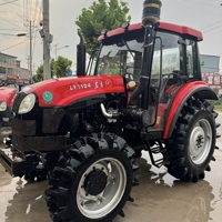 Tracteur YTO 1104 d'occasion, moteur Dongfanghong, cabine fermée, climatisation chaude et froide, quatre roues motrices, 110 chevaux