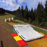 Usine trampoline parc freestyle cascadeur gymnastique Portable gonflable bmx airbag atterrissage VTT saut airbag