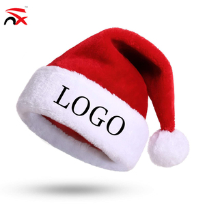Gorros Navideños Promocionales Personalizados de Poliéster para Bebés y Adultos, Gorros de Santa Claus para Fiestas Navideñas - Product Image 1