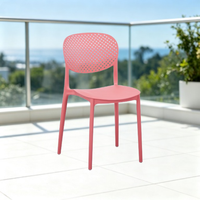 Chaise de salle à manger empilable moderne en plastique, écologique, imperméable, mobilier commercial pour écoles, maisons, cafés, jardins extérieurs