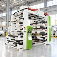 Machine d'impression flexographique automatique rouleau à rouleau pour films d'emballage en PE, PET, BOPP, CPP et sacs de courses en plastique