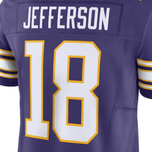 缝制美式橄榄球球衣18贾斯汀·杰斐逊9 J.麦卡锡87 T.J.霍肯森3爱迪生2马蒂森22史密斯15多布斯 - Product Image 4