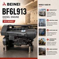 Moteur diesel BF6L913 6,128 L 112 kW 2300 tr/min Série 913, groupe électrogène robuste refroidi par air pour applications minières et de construction