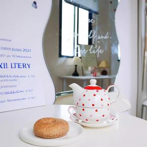 MSH una tazza <span class=keywords><strong>rossa</strong></span> e una <span class=keywords><strong>teiera</strong></span> di Set da tè pomeridiano in ceramica Set love brocca Souvenir <span class=keywords><strong>teiera</strong></span> - Product Image 2