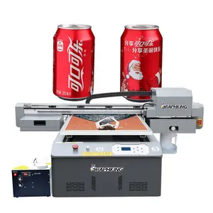 最佳质量1尺寸紫外DTF 6090平板打印机礼品盒艺术工艺定制印刷机价格带旋转装置