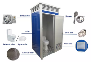 Toilette d'extérieur Toilette portable <span class=keywords><strong>mobile</strong></span> Prix de vente bon marché Toilette préfabriquée Salle de bains - Product Image 5