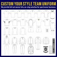 Setelan Jaket Sepak Bola Polyester Berkualitas Tinggi yang Dapat Disesuaikan dari Hostaron, Bernapas, Lengan Panjang, Hangat, untuk Dewasa, Pria, Klub