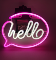 Lampe murale LED néon pour chaussures, alimentée par USB, rose, pour la maison, le commerce de détail, les centres commerciaux