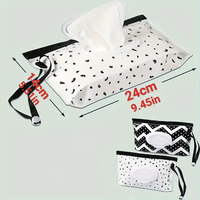 Pochette de distributeur de lingettes de couches vides réutilisables personnalisées pochette de voyage personnelle pour sac d'emballage de lingettes humides pour bébé