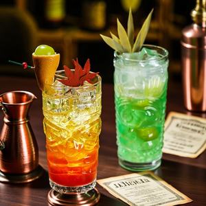 Tiki Hawaii Style <span class=keywords><strong>verre</strong></span> gobelet Totems motif tasse verres à bière classique artisanat Tiki Cocktail <span class=keywords><strong>verre</strong></span> <span class=keywords><strong>verre</strong></span> à bière pour Bar Restaurant - Product Image 5