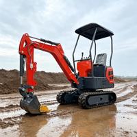 Mini-excavatrice à chenilles de 2 tonnes à haute maniabilité, 13,4 CV, 10 kW, pour les projets de drainage municipal et de rénovation urbaine