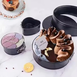 4/7/9/10 Inch Carbon Thép Mùa Xuân Hình Thức Pan Bộ 4 Với Có Thể Tháo Rời Dưới Pho Mát Bánh Khuôn Nướng Bánh Pan - Product Image 4