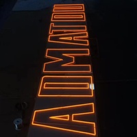 Letreros de letras de neón LED acrílicos personalizados, tiras de luz electrónicas, impermeables, IP65, con Control remoto, publicidad para bares de bodas