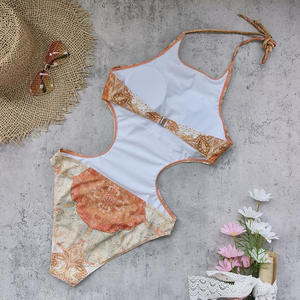 เดรสยาวลูกไม้เปิดไหล่ของผู้หญิงชุดเดรสปาร์ตี้เปิดไหล่พิมพ์ลายดอกไม้วินเทจแฟชั่น - Product Image 4