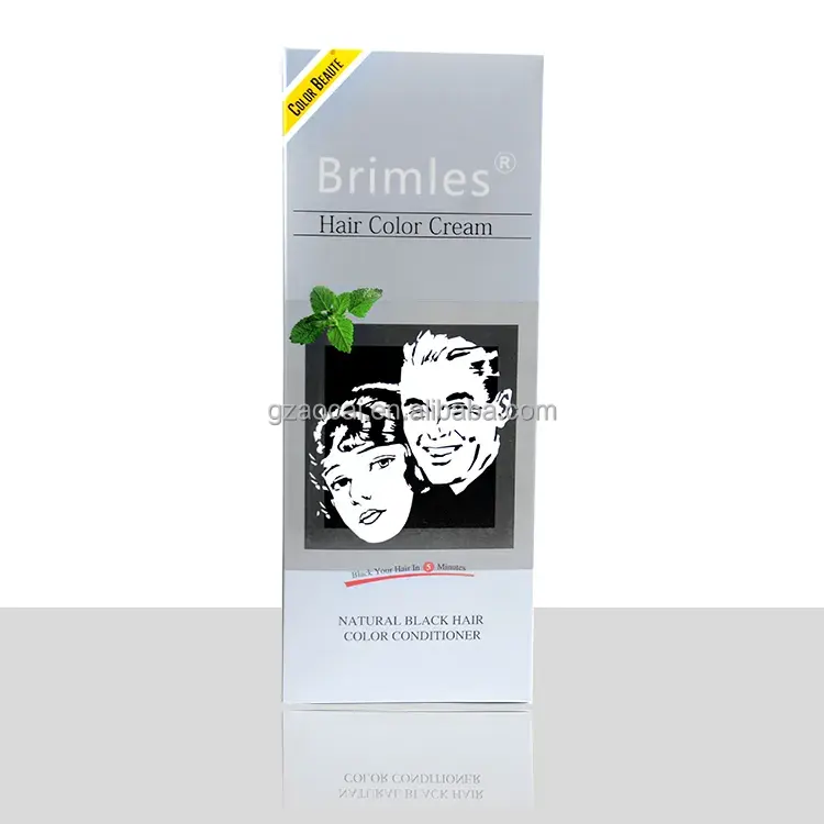 Brimles màu tóc nhà máy bán buôn salon chuyên nghiệp Thuốc nhuộm tóc thay đổi màu đen kem màu tóc