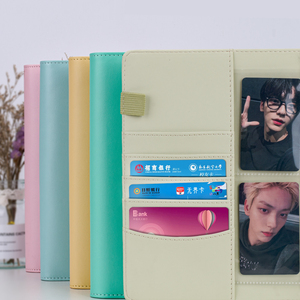 A5 4 túi <span class=keywords><strong>PU</strong></span> Album ảnh Thiết kế thời trang cá nhân tổ chức thư mục 3 inch Mini ảnh D Ring Binder thư mục - Product Image 6