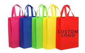 Emballage alimentaire léger laminé pour plats à emporter, sac personnalisé en tissu non tissé, sac fourre-tout, emballage commercial avec logo imprimé - Product Image 1