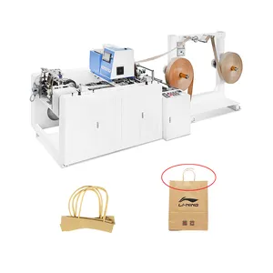 Twisted Paper Rope Handle Making Machine With Rope Making Rewinder Function For Twisted Paper Bag Handle Making Machine