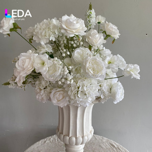 LEDA Handmade 60cm <b>Large</b> White <b>Flower</b> Ball Wedding Centerpiece for Valentine's Day and Events Decor - Product Image 2