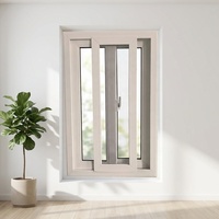 Fenêtre coulissante moderne en PVC, coupe-vent, insonorisée, double vitrage, pour maisons, hôtels, appartements, villas