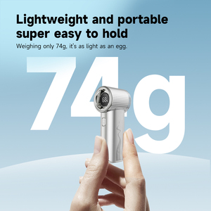 Ventilatore Portatile HandFan ad Alta Velocità, 100 Velocità, Mini Ventilatore Tascabile Ricaricabile 2000mAh, Alimentato USB-C, in Plastica, per Estate e Uso Esterno - Product Image 4