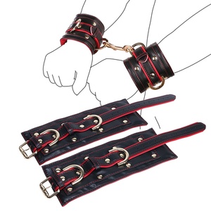 Esposas Acolchadas con Bloqueo para Principiantes, de Cuero de Microfibra, para Juegos Eróticos de BDSM para Adultos, Tienda de Dropshipping - Product Image 2