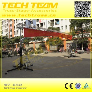 Hand Crank Chiếu Sáng Di Động <span class=keywords><strong>Truss</strong></span> Lift/Nâng Ánh Sáng Bằng Tay/Tháp Ánh Sáng Kính Thiên Văn - Product Image 4