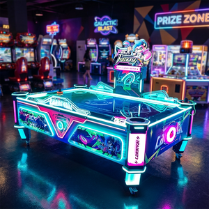 Table de hockey sur air HGR Amusement Puck Carnival, machine de jeu d'arcade pour 2 joueurs, 400W, 110V/220V, équipement de divertissement à monnayeur - Product Image 5