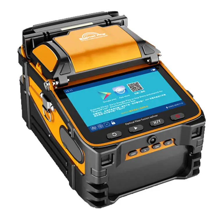 FTTH Cáp Quang Thợ Hàn Sợi Quang Fusion Splicer Giunzione Di Sợi Ottiche Tín Hiệu Cháy AI-9 Nhà Máy Giá