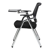 Fauteuil de formation pliant en maille avec tablette d'écriture pour étudiants, mobilier scolaire à faible MOQ, idéal pour les cours et le bureau