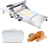 Rouleau à pâte et machine à étaler le pain en acier inoxydable de qualité professionnelle, pliable, facile à utiliser pour les boulangeries