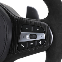 Volant sport à fond plat entièrement LED pour BMW G01 G11 G12 G20 G30 M2 G87 M3 G80 G81 M4 G82 G83 M5 F90 X5 G05 G70