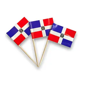 علم مسواك جمهورية الدومينيكان كوكتيل صغير أعلام