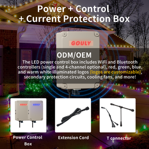 หลอดไฟ LED คริสต์มาสกลางแจ้ง C9ควบคุมผ่านไวไฟระบบคลาวด์หลอดไฟคริสมาสต์ DC12V 24โวลต์ UCS2904 C9 IP68พื้นดิน - Product Image 6