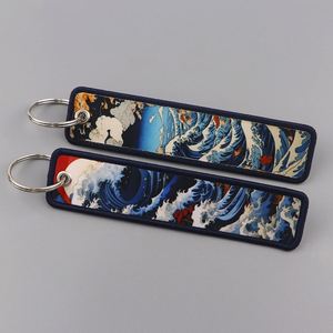 Llavero Personalizado con Bordado, Llavero Bordado de Anime, Etiqueta Bordada de Doble Cara, Logotipo de Anime, Etiqueta con Nombre - Product Image 1