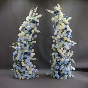 Arrangements de fleurs sauvages artificielles en gros, arche de fleurs sauvages pour mariage, fleurs sauvages artificielles colorées pour décoration de mariage - Product Image 5