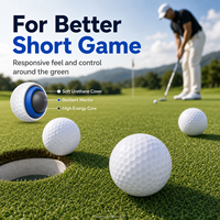 Balles de golf XJT 3 pièces en uréthane coulé/surlyn de qualité supérieure, 3 pièces, performance de tour, toucher doux, rotation élevée, logo OEM personnalisé disponible