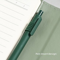 Carnet de notes personnalisé avec logo, en cuir PU A5/B5, reliure cousue, impression numérique, boucle magnétique, porte-stylo, journal de bureau, agenda