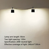 Lumière de projection LED extérieure étanche 30W pour stand d'exposition Affichage publicitaire Long Pole Spot Lighting