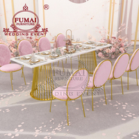Table de buffet et chaises d'hôtel modernes personnalisation de meubles de banquet en métal du fabricant de Foshan