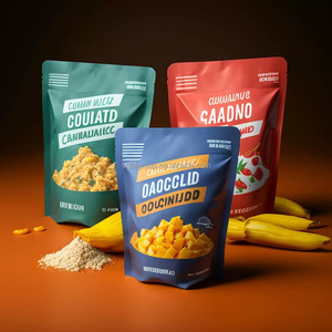 Tùy Chỉnh In Cà Phê Trà Gia Vị Snack Bao Bì Thực Phẩm Nhựa Phẳng Dưới Pouch Túi Lá Nhiều Lớp Mylar Zip Khóa - Product Image 1