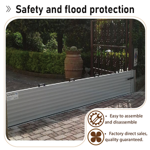 Paneles de Protección Contra Inundaciones de Alto Impacto, Reflectantes, de Aleación de Aluminio Ligera, Tableros Reutilizables para Detener el Agua en Emergencias - Product Image 1