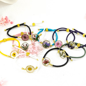 <span class=keywords><strong>Bracelet</strong></span> à fleurs pressées best-seller, réglable, cadeau d'anniversaire <span class=keywords><strong>personnalisé</strong></span> pour <span class=keywords><strong>homme</strong></span> et femme, <span class=keywords><strong>bracelet</strong></span> à fleurs du mois de <span class=keywords><strong>naissance</strong></span> - Product Image 2