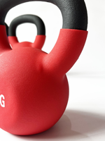 Kettlebells en fonte recouvertes de néoprène, colorées, écologiques, personnalisables, avec poids et couleur au choix, prix de gros usine Zhuoling