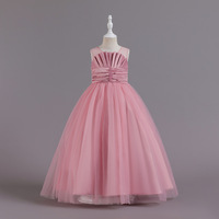Gaun Pesta Tulle Terbaru yang Stylish untuk Anak Perempuan, Desain Remaja dengan Bordir Katun, Sempurna untuk Natal