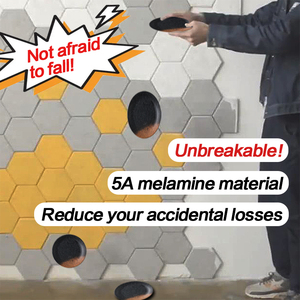 Bán Buôn Melamine Đặt Bữa Ăn Tối Thanh Lịch Màu Đen Matte Món Ăn Không Thường Xuyên Vòng Tấm Vuông Bát Không Thể Phá Vỡ Đồ Ăn - Product Image 2