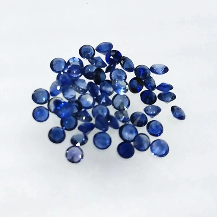 Nhà Máy Trang Sức Đá Quý SGARIT Bán Buôn Vòng Mặt Cắt Blue Sapphire Đá Quý Lỏng Để Làm Đồ Trang Sức Vàng