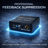 Suppresseur de rétroaction audio professionnel, processeur audio DSP, processeur anti-réflexions pour microphone, pour karaoké, sonorisation en direct, système PA