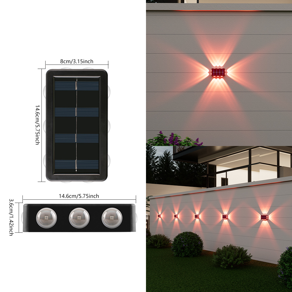 Espejo convexo grande Aa 6+4 LED - Luz roja